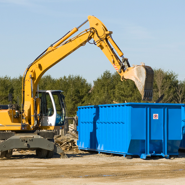 are there any restrictions on where a residential dumpster can be placed in Forest Hills